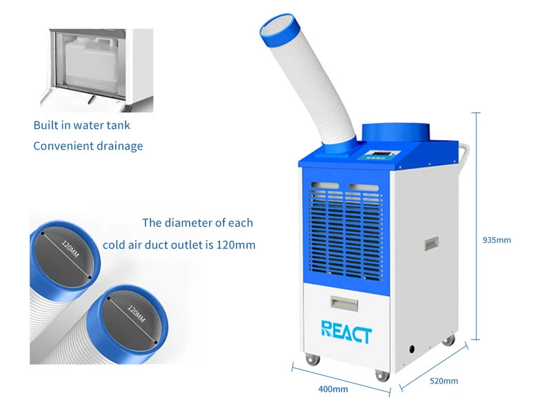 Portable Mobile Air Conditioner, 9000BTU, 100V-240V - detail 8