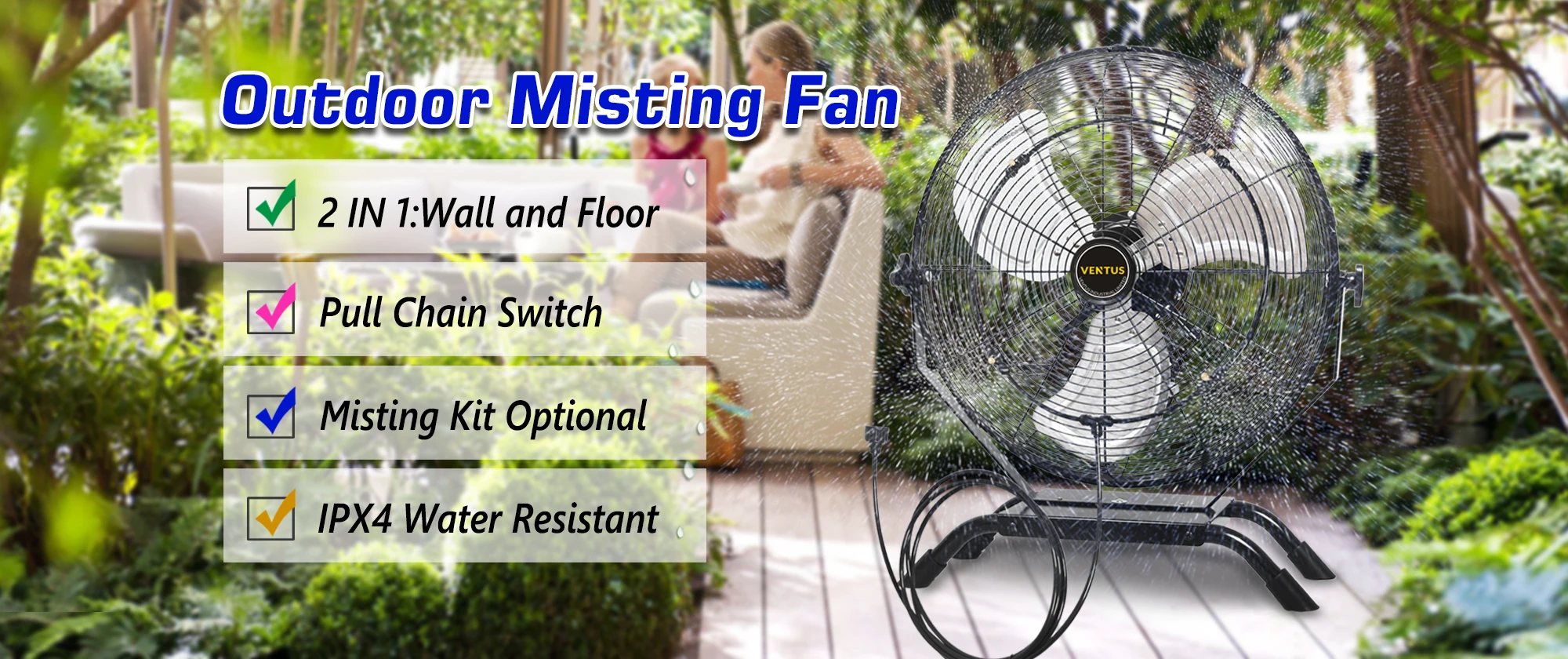 Wall Fan, Waterproof, 120, Electric - detail 8