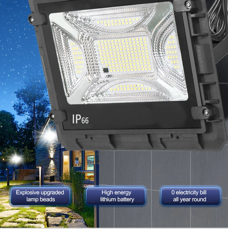 Solar light household outdoor garden light new rural led high-power floodlight super bright waterproof street light