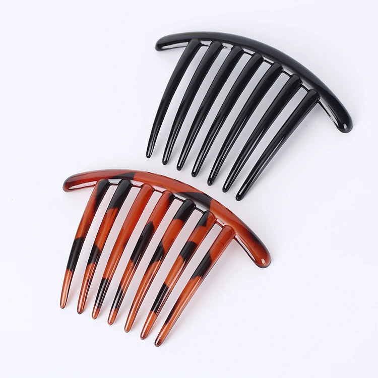French Fashion Classic Side Hair Combs Hair Clip Ponytail Holder Clip  Tortoiseshell And Black Color Large Plastic Side Comb - Buy Plastic Side  Comb,Side Hair Combs,Large Plastic Hair Comb Product on 