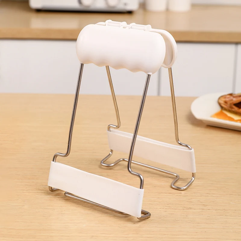 New stainless steel plate clip universal handheld plate clamp holder microwave oven anti-scalding kitchen tool