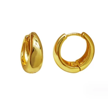Simple small hoop earrings for women stainless steel huggies earring  pendientes de acero inoxidable tarnish free jewelry