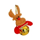 Christmas Doll Elderly Elk Snowman Christmas Cartoon Doll Decoration Bell Christmas Tree Pendant Supplies