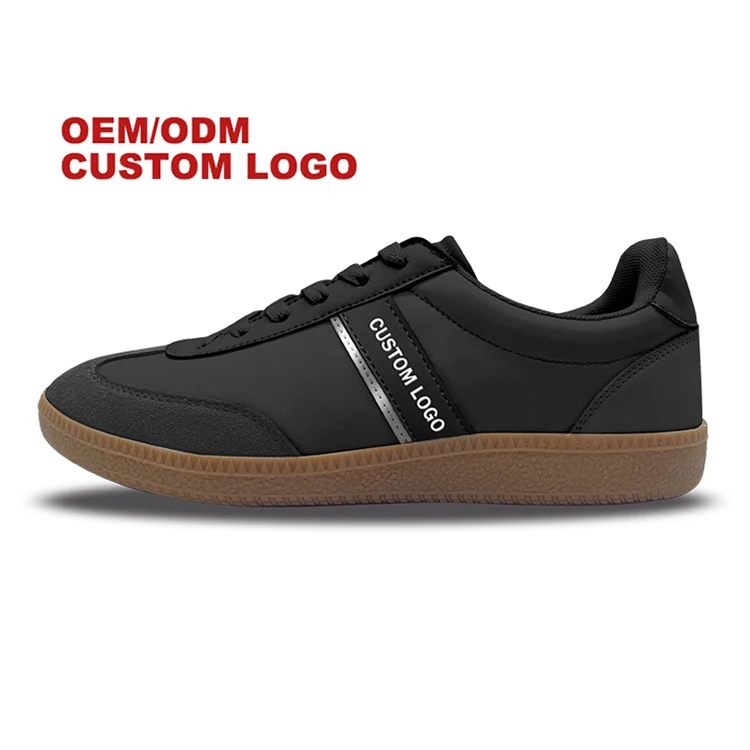 Original Quality Black Samba OG Classic Vegan Mens Casual Breathable Lace Up Sneakers Flat Trend Retro Canvas Shoes Skateboard