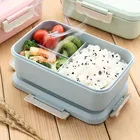 Lunch Wholesale Environmental Protection Wheat Straw Lunch Box Microwave Plastic Lunch Box