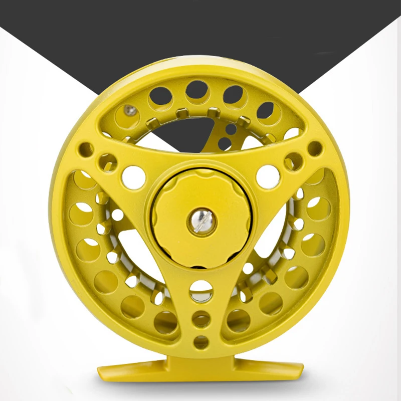 Aluminium Fly Fishing Reel   5/6# Fly   Line Wheel Tools Gold 