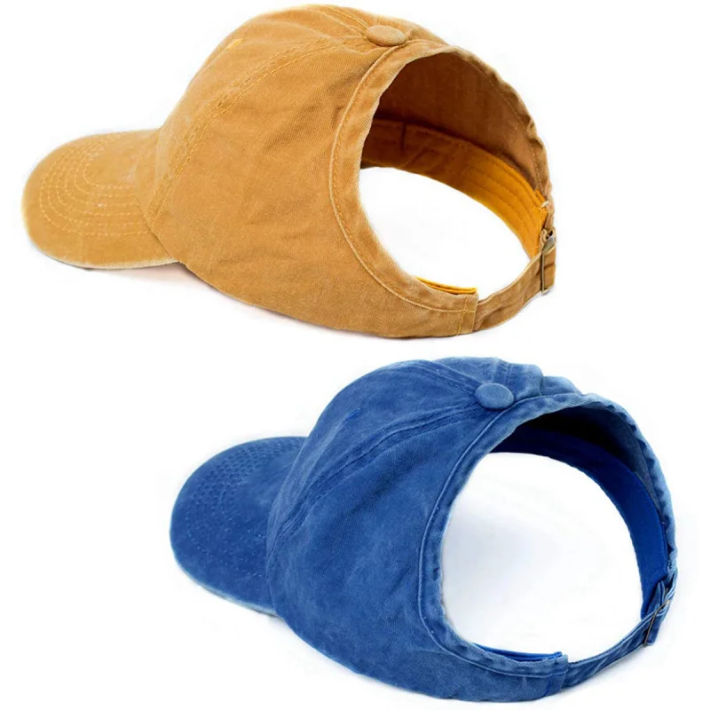 Ponytail Hat,Baseball Cap,Backless Cap 