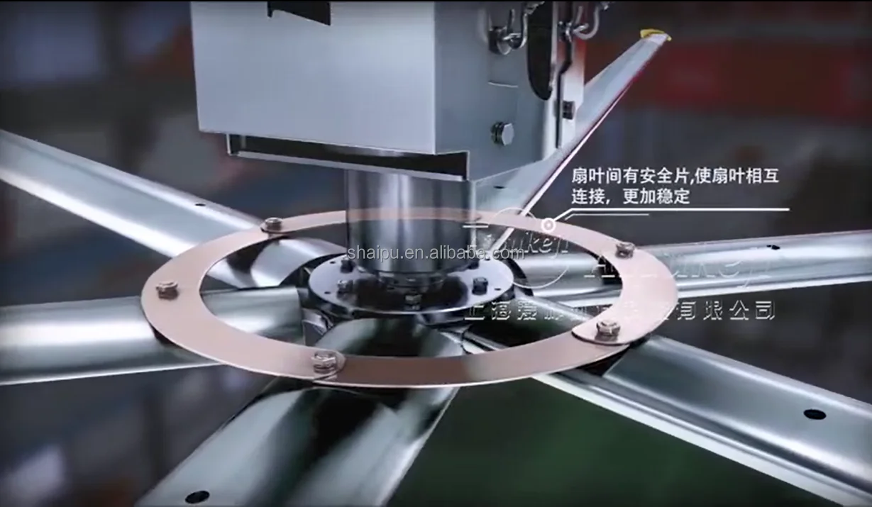 Electric Industrial Ceiling Fan, 16ft, HVLS - detail 24