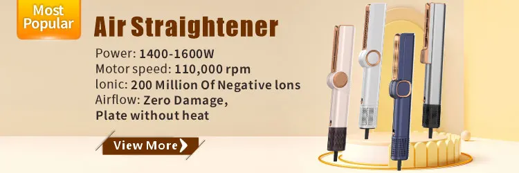 OEM Custom Brand Hot Sale Pink Multistyler Wet and Dry Negative Ion Airstyler Airflow Blower Hair Straightener Styling manufacture