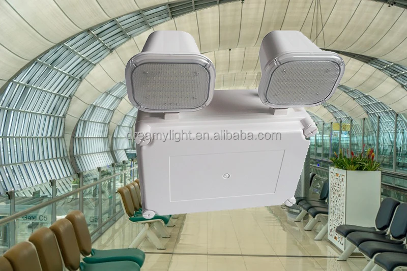 220V Input Twin Spot Emergency Light with 3-Year Warranty and 50000 Hours Lifespan