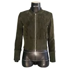 Suede Jacket Suedesuede New Design Wide Rib Hem Suede Material Cool Jacket