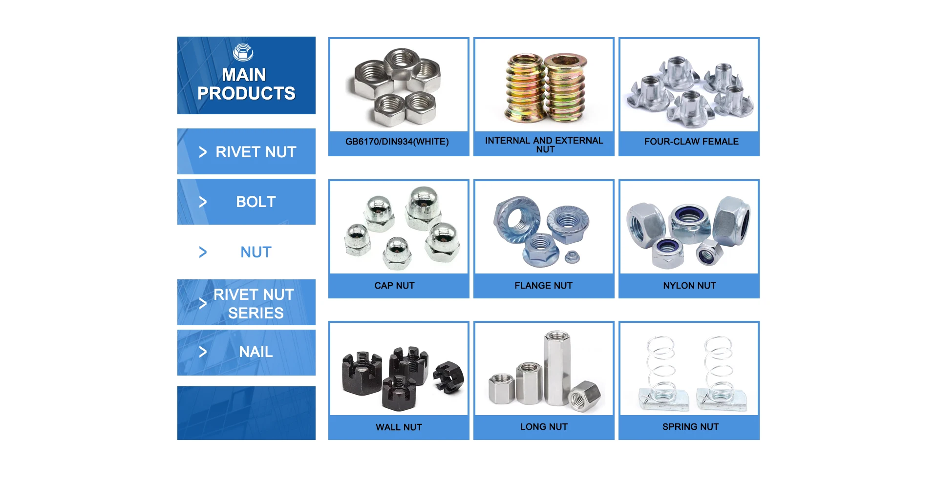 M5 SS304 Four Prongs Full Thread M6 Yellow Zinc Plating Grade 4 T Nut 4 Claws M14 M16 Steel Pronged Tee Nut T Nuts DIN1624 factory