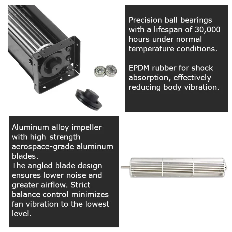 Blower, 12V, 24V, 43mm, Aluminum - detail 4