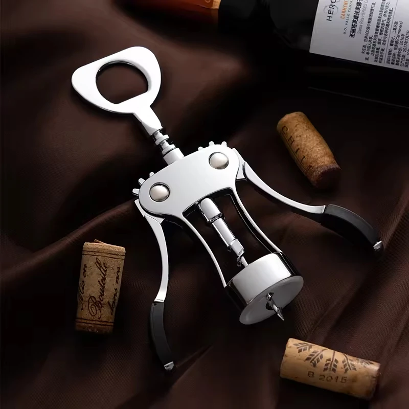 Multifunctional Zinc Alloy  Bottles Opener Premium Wing Corkscrew Wine Bottle Opener Metal Wine Beer CorkScrew Opener