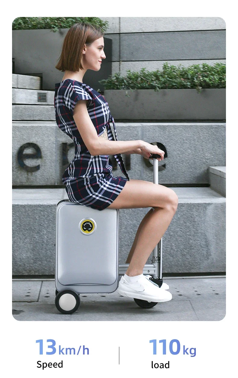 Airwheel Se3s Electric Scooter Ridable Luggage Support App Function