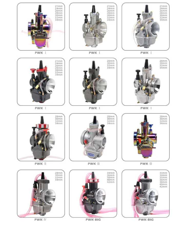 Colorful Universal High Performance Motorcycle Carb Carburetors