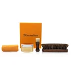 Leather Care Factory Wholesale Upscale 4 In 1 Shoe Shine Kit Shoe Polish Set Leather Shoe Care Kit