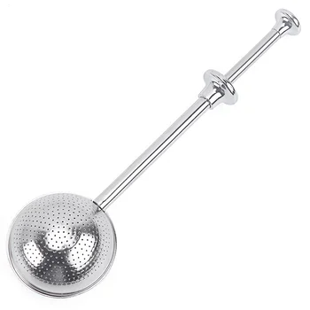 Hot Sale Tea Diffuser 304 Stainless Steel Tea Infuser with Push Handle