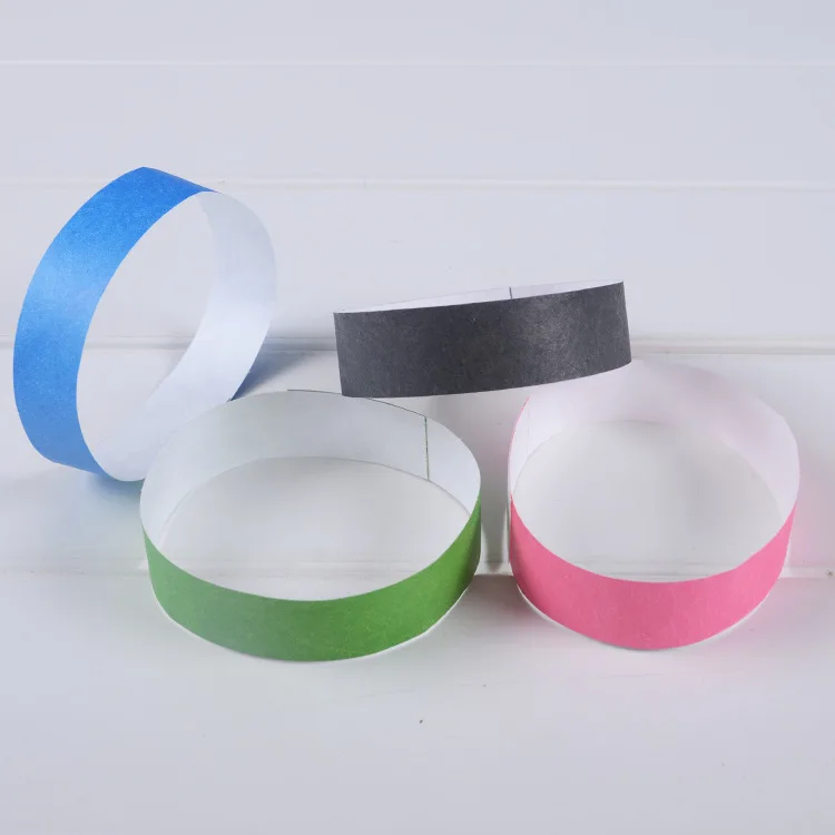 Customized Disposable Bracelet Wrist Band Waterproof One Time Use