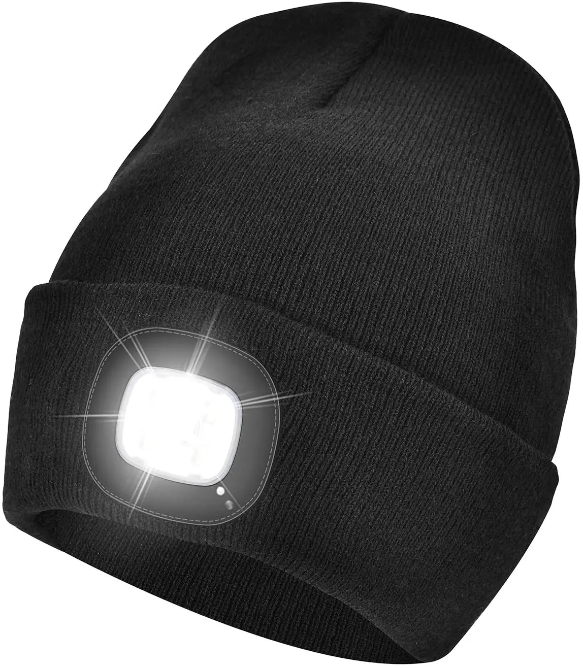 led beanie hat with light