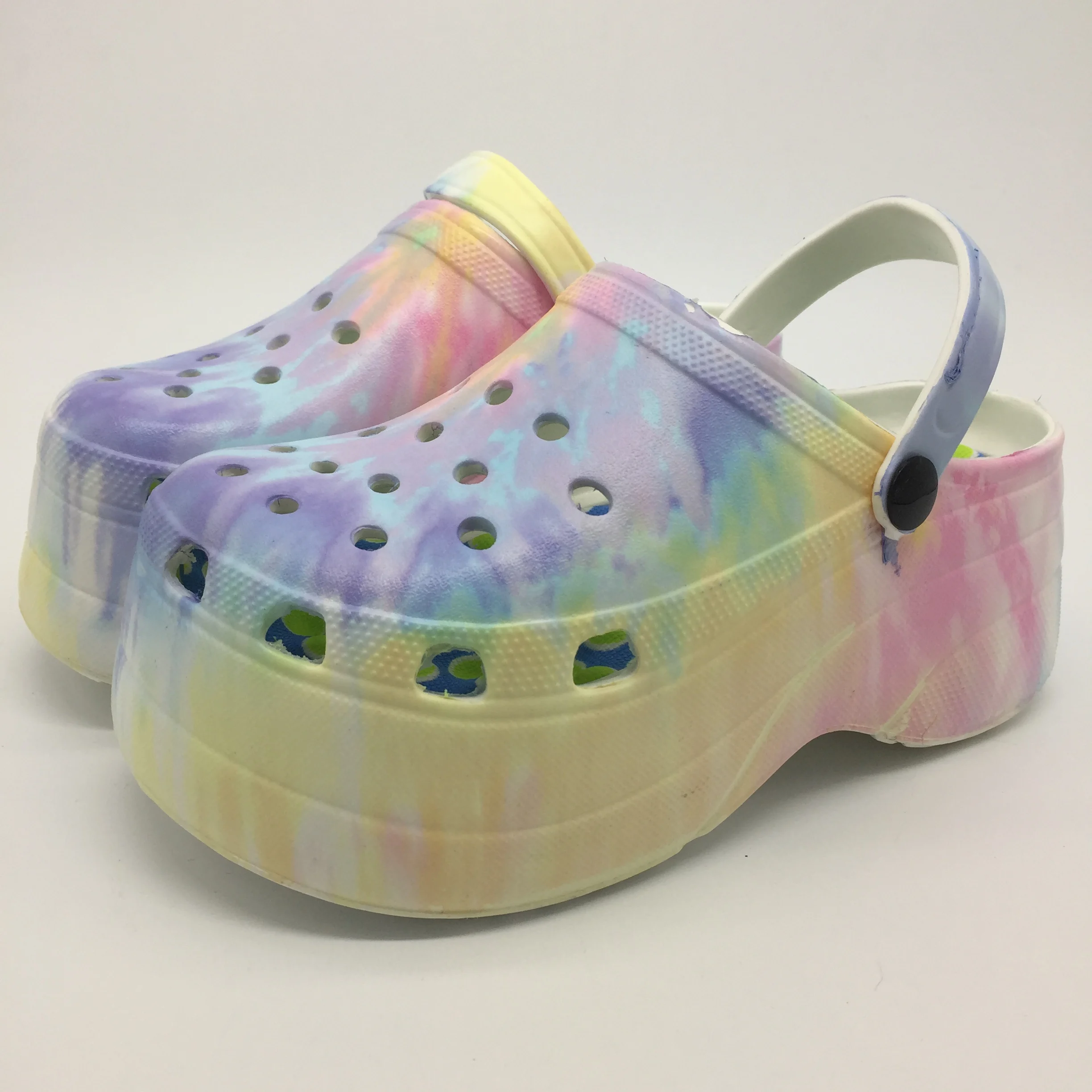 custom platform crocs