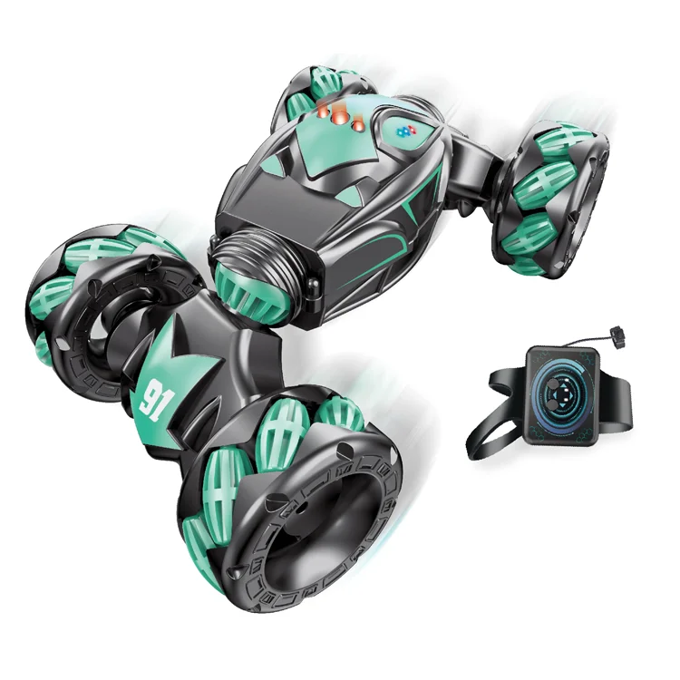 3 In 1 Gesture Control Deforming Stunt Car 3D Rolling Watch Control Rc Toy Twist Drift Car With Light And Music For Boy