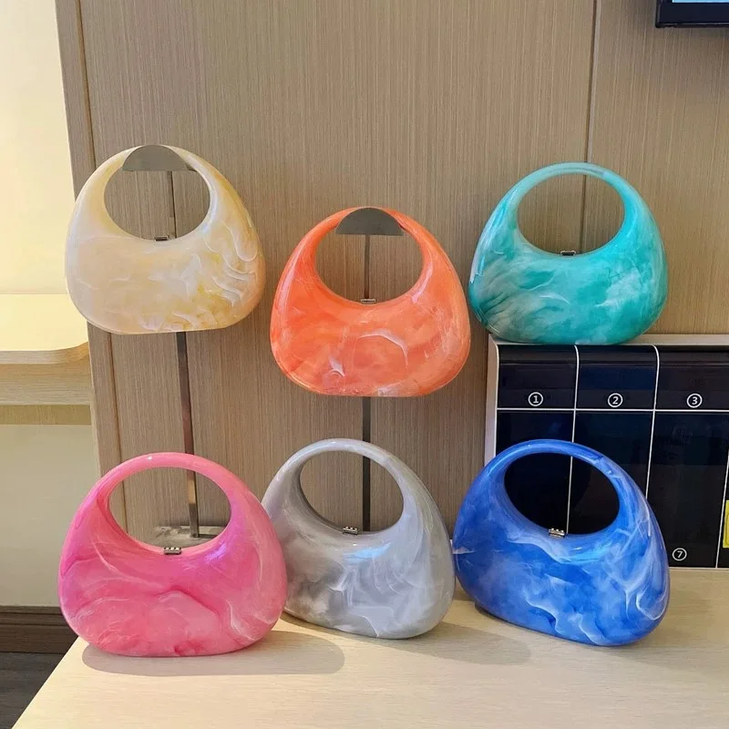 Acrylic Women Hand Bags Purse and Handbags High Quality New Fashion Evening Wedding Party Lady Bag