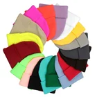 Blank Plain Custom Acrylic Winter knitted Hat Cap Beanie