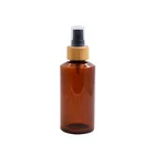 Amber Spray Bottle 100ml Spray Bottle Cosmetic Packaging 100ml 150ml 200ml Amber Pet Plastic Bamboo Spray Bottle