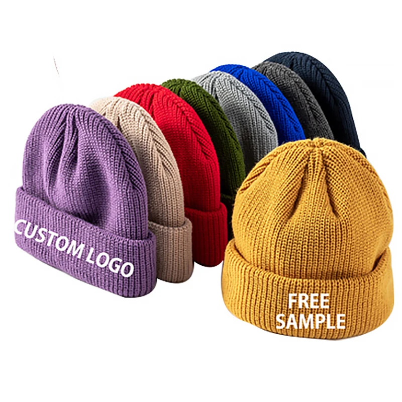 Adults Mens Unisex Hat Beanie Turn Up Warm Winter Knitted Woolly Hat Multicolour 