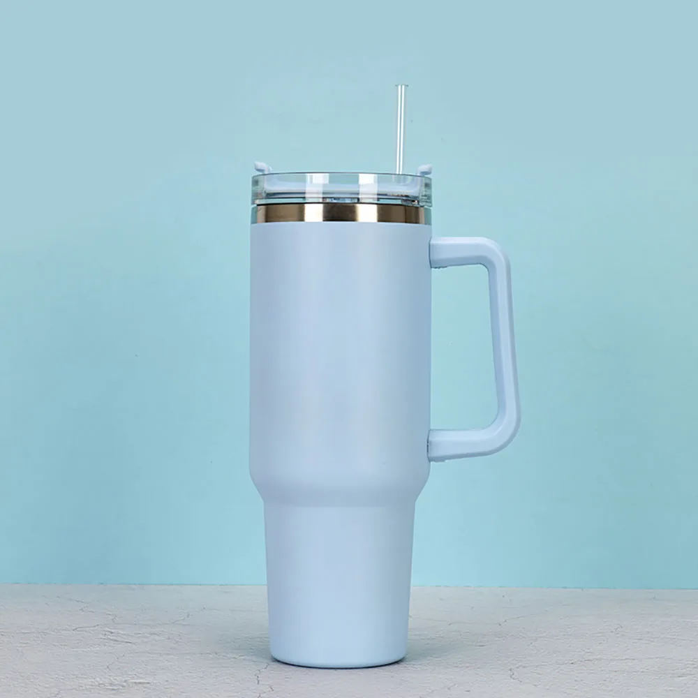 sublimation 40oz car coffee mug customizable wholesale stainless steel travel mug with handle