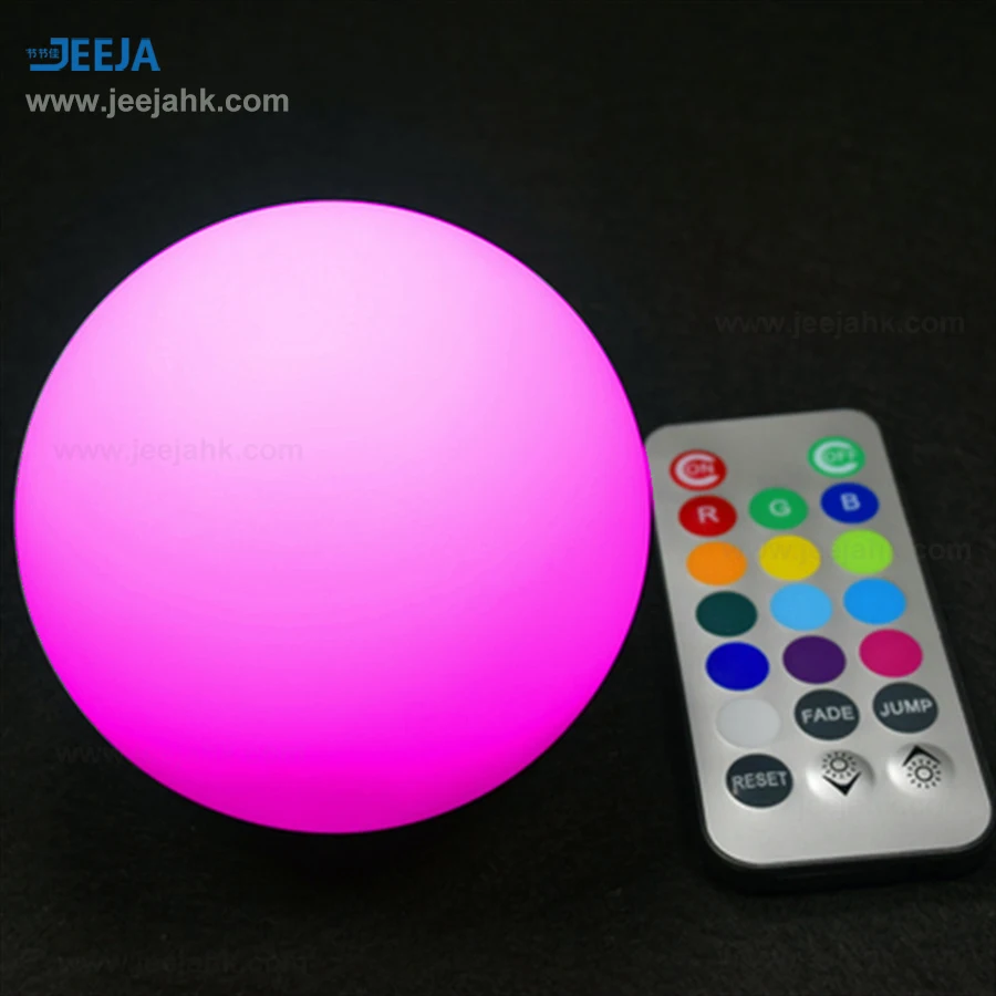 waterproof remote control led round ball light