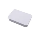 Candy Metal Box Rectangular Silver Soap Candy Gift Metal Tin Box Slide Cover