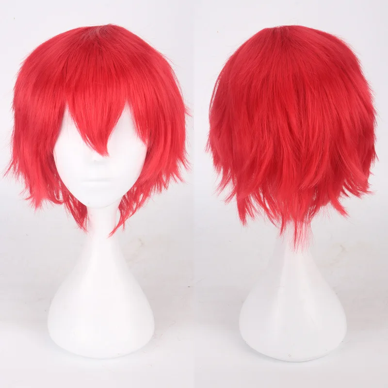 20 Colors Black White Purple Blonde Red Short Hair Cosplay Wig Men Women  Party Amine Short Straight Hair Wigs For Boys Girls - Buy Anime Cosplay  Wig,Cosplay Wig,Party Wigs Product on 