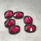 Color Diamond 8# Color Oval Brilliant Cut Ruby Wonderful Synthetic Diamond For Corundum Jewelry