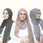 Shawl HEFT BOOOGE Wholesale Designer Arab Hijab Shawl Scarves Cheap Chiffon Hijab For Summer