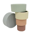Educational Toy 2021 New Product Food Grade Kids Color Educational Baby Silicone Stacking Toy Cups