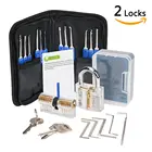 Open Lock Lock Picking Set 24 Pieces Hook Pick Tool Set Locksmith Open Door Transparent Exercise Lock Picks Set