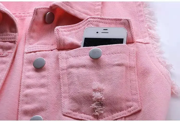 Plus Size Women's Clothing Women's Cowboy Vest Ladies Slim Raw Selvedge Plus Size 6xl Short Vests Denim Jeans Motorcycle Jacket manufacture