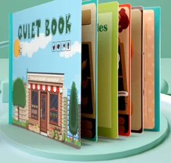 High Quality Busy Book Quite Book Kids Educational Paste Book Literacy DIY Early Learning Toy Set