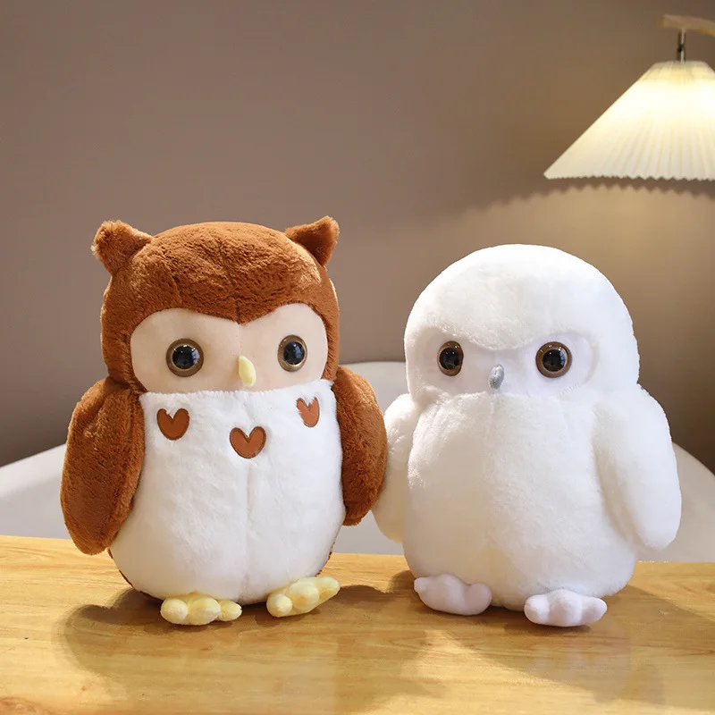 Custom logo wholesale owl cuddle pillow kawaii cuddle plush toys kids owl plush doll for kids