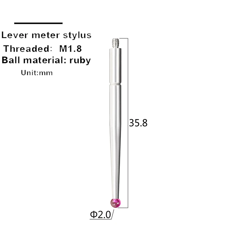 Custom Lever Dial Indicator Cemented Carbide Ruby Probe Coordinate