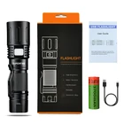 High Quality Factory LED Torch Light Flashlight USB Rechargeable Tactical Flashlight Torches LED Flashlights
