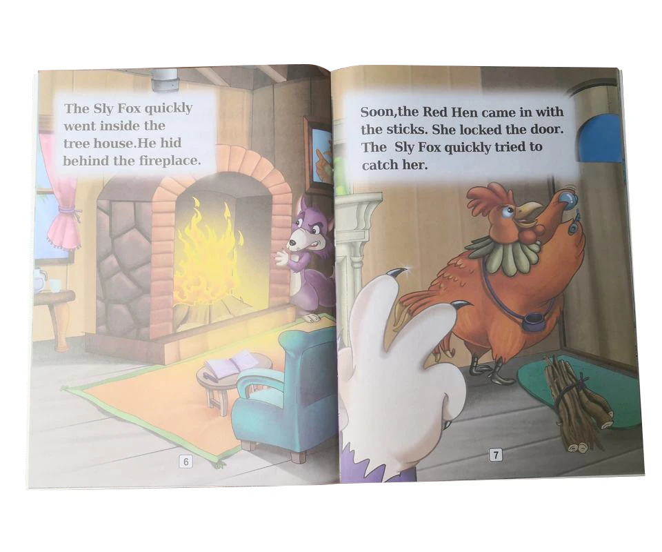 批发印刷低价精装儿童英语睡眠故事书卡通故事童话故事书