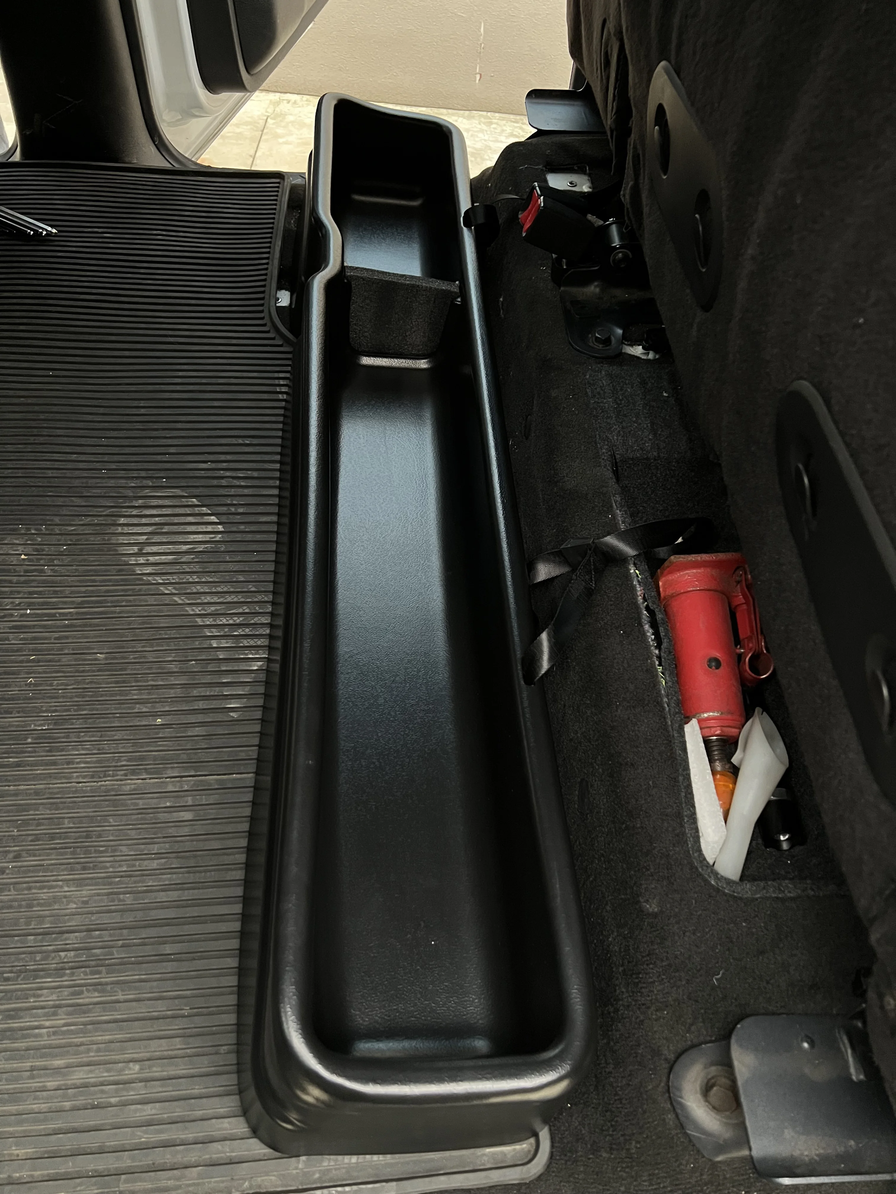 product car accessories parts under seat storage box car storage box for f150 f 150 2015 2024 supercab plastic under seat storage-8