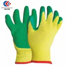 Gloves Slip Glove Rubber Coated Glove China Cotton Lining Latex Coated Safety Rubber Gloves Anti Slip Glove