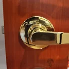 Security Door Handle Security Polished Brass Easy Installation Passage Door Handle