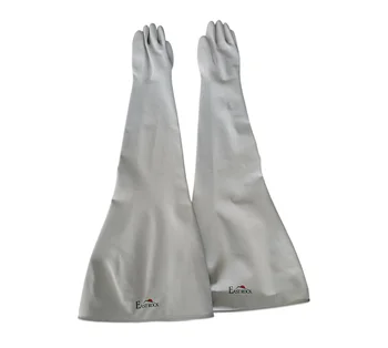 High Quality whole sale Injection-Molded Rubber Gloves EPDM Dry Box Gloves For Electronics Industry