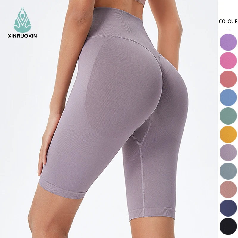 Customized New Products Sportswear Running Plus Size Scrunch Butt Shorts Women's Sweaty Slim Leggings Shorts  With Low Moq