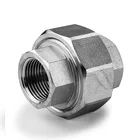 Union Hot Sale Threaded Union 304/304L Stainless Steel Pipe Fitting Union Class 3000 Forged NPT Female Union